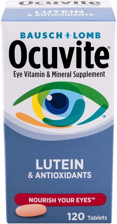 Bausch Lomb Ocuvite Eye Vitamin Mineral Supplement With Lutein 120