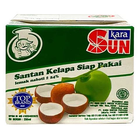 SUN Kara Coconut Milk 200ml SUN Kara DS012792 Shopee Singapore