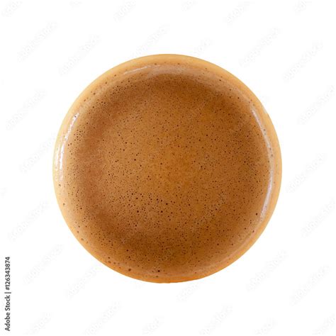 Coffee Foam isolated on white background Stock Photo | Adobe Stock