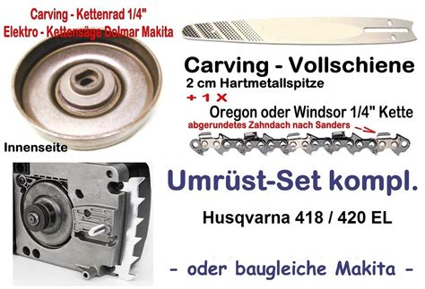 Carving Holzschnitzen Umr Stsatz Husqvarna El Kettens Ge