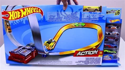Hot Wheels Power Shift Raceway Track Set Battery Booster Hot Wheel