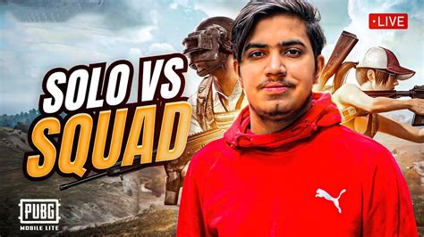 Solo Vs Squad Gameplay Pubg Lite Live Stream Godtusharop Is Live Youtube