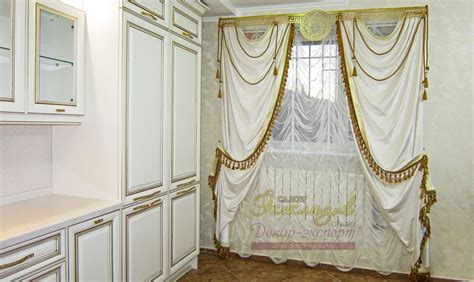 Шторы белые с золотом в интерьере (53 фото) - красивые картинки и HD фото