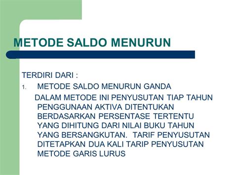 Contoh Soal Penyusutan Aktiva Tetap Metode Menurun Ganda Winarto S