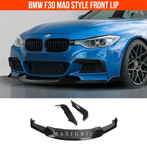 Bmw F30 Mad Style Front Lip Bumper Lips M Performance Lip Mp Carbon Lip F30 Accessories Shopee