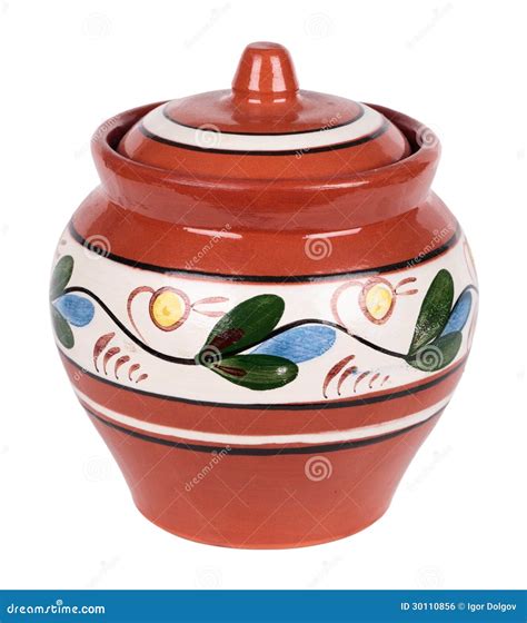 Clay Pot Stock Photo Image Of Crock Vintage Isolated 30110856