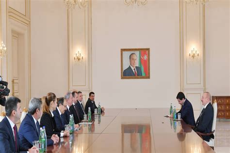 President Ilham Aliyev Received Delegation Led By Chairman Of National