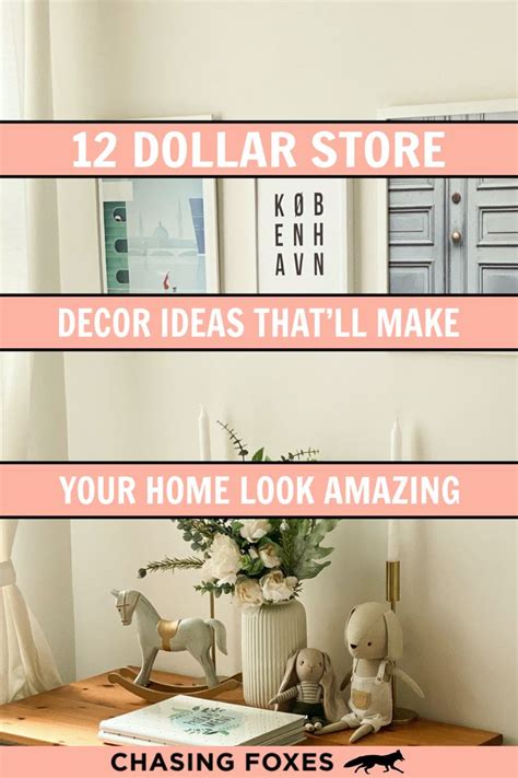 12 Cheap Easy Dollar Store Decor Ideas Dollar Store Decor Dollar