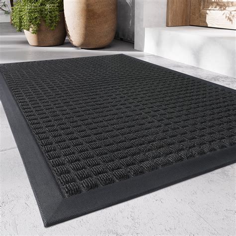 Sixhome Outdoor Mat Non Slip Door Mat 17x30 Front Door Mats Absorbent