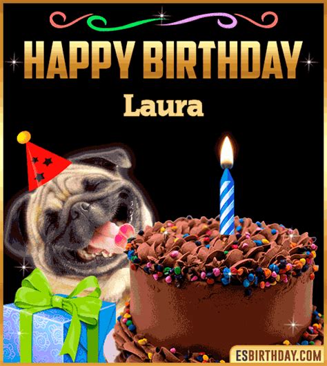 Happy Birthday Laura  🎂 Images Animated Wishes【28 S】