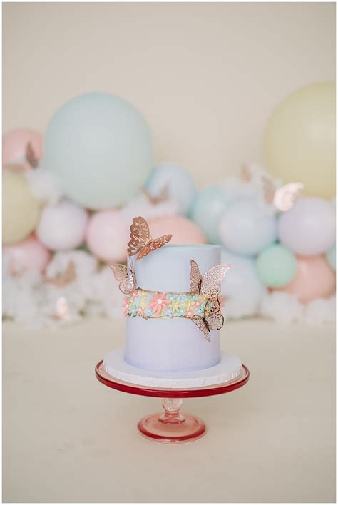 Butterfly Cake Smash Orange County Cake Smash Photographer Rhea