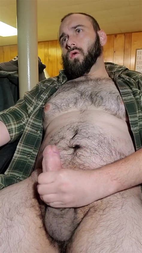 Hot Daddy Bear Nuts In His Mancave ThisVid