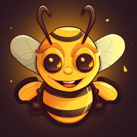 Premium Ai Image Vector Cute Honey Bee Vector