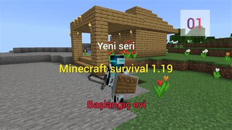 Başlangıç evimizi yaptık minecraft survival 1 YouTube