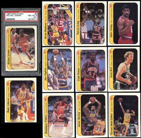 Lot Detail 1986 Fleer Basketball Stickers Complete Set