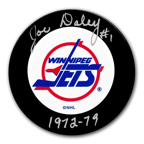 Joe Daley Winnipeg Jets Autographed Puck Nhl Auctions