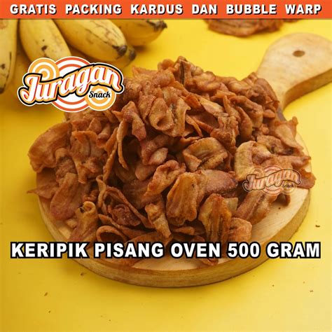 Jual KERIPIK PISANG OVEN 500 Gram Snack Kiloan Makanan Ringan Jajanan