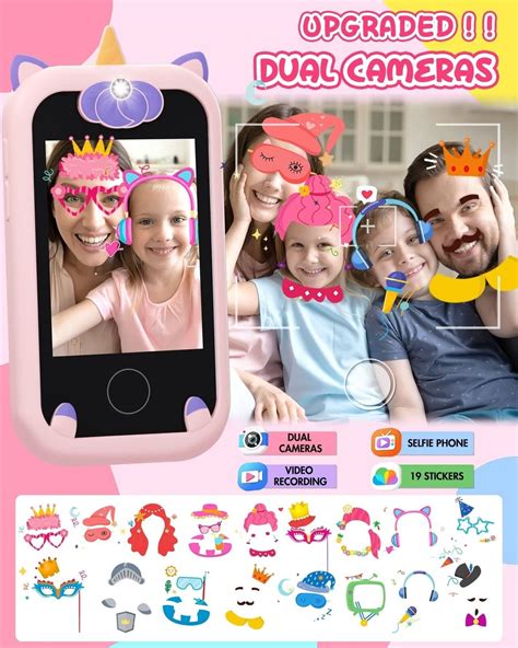 Kids Smart Phone For Girls Unicorns Ts For Girls Toys 8 10 Years Old