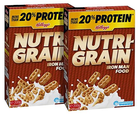 2 X Kelloggs Nutri Grain Cereal 200g Emega Australia