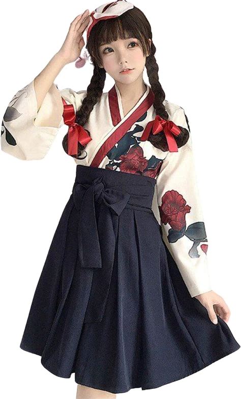 Amazon レディレイジー Lady Lazy 大正ロマン 袴 和服 着物 和装 ドレス ロング 花柄 ロリータ ロリィタ服 大きい