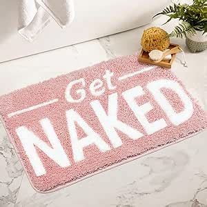 Amazon Small Get Naked Bathroom Rugs Funny Bath Mats Non Slip