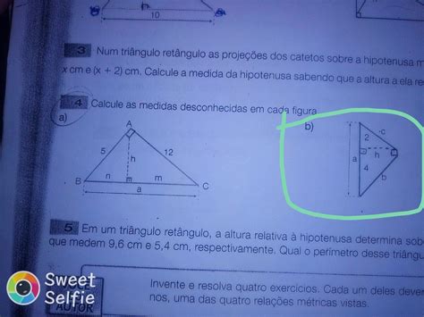 Calcule As Medidas Desconhecidas Em Cada Figura A B C H M N