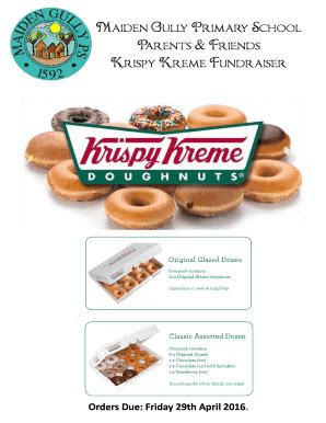 Krispy Kreme Fundraiser Order Form Pdf