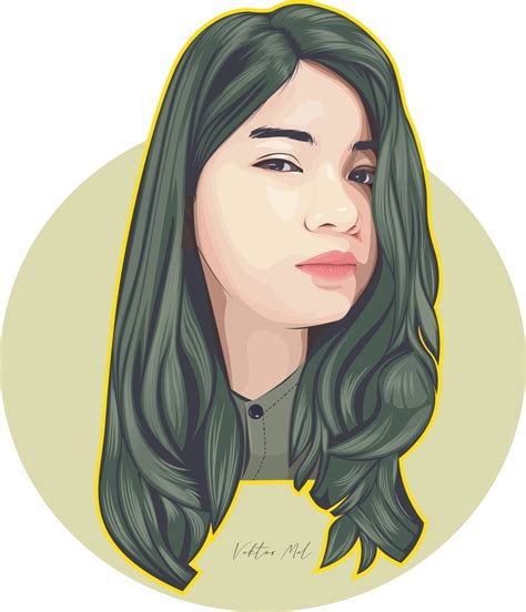 Ilustrasi Wajah Vector Illustration Vektor Wajah