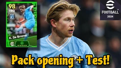 Efootball 2024 Pack Opening Test De Bruyne Potw Booster Youtube