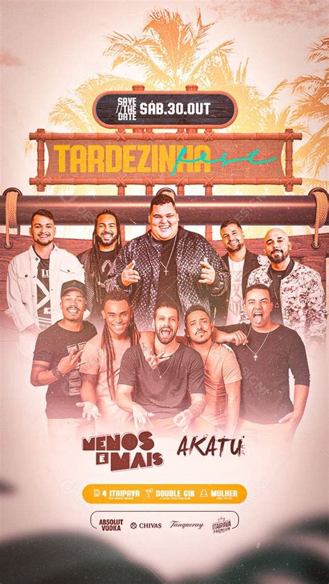 Story Tardezinha Fest Menos é Mais e Akatu Flyers Social Media PSD