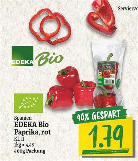 Spanien Edeka Bio Paprika Rot Angebot Bei Np Discount