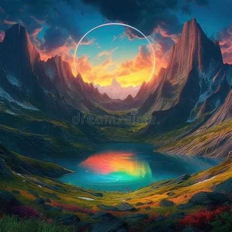Mountain View From Afar Stock Illustration Illustration Of Green