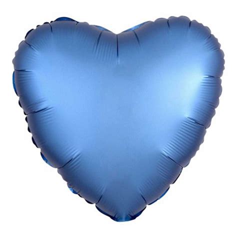 Mylar Cuore Cm Celeste Lucido