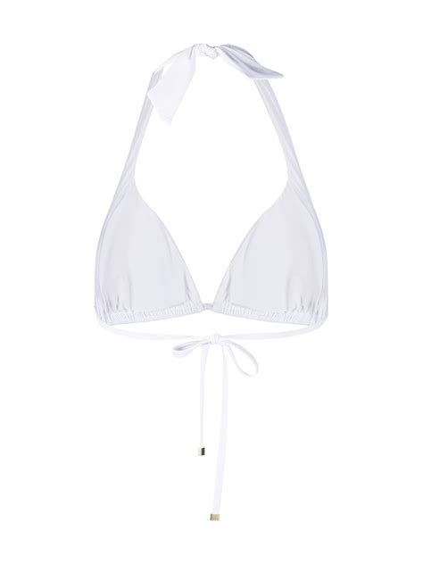 Dolce Gabbana Triangle Bikini Top White Farfetch