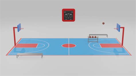 Basketball Court Free 3d Model Max Fbx Free3d