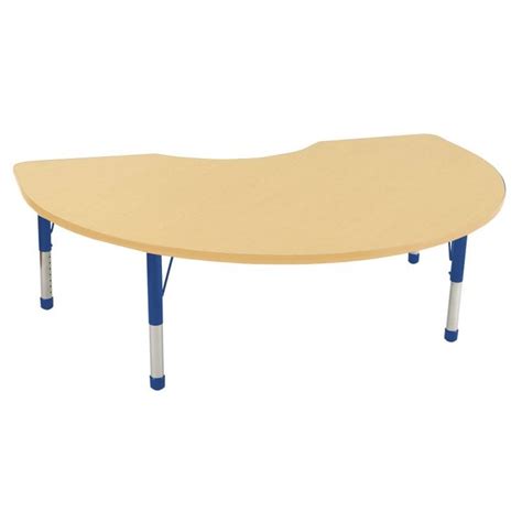 Ecr4kids 48 X 72 In Maple Top Kidney Adjustable Activity Table