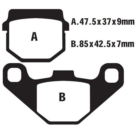 Bremsbeläge Brenta 3074 organisch hinten für Quadro D 350 4251048849090