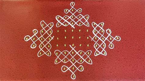 Simple Kambi Kolam Rangoli Design Kambi Kolam Pulli Kolam