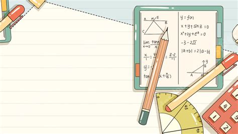 Fondo Linda Regla Cuaderno Educación Matemática Azul para Power Point y