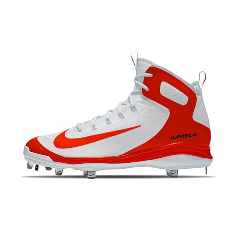 Nike Alpha Huarache Elite Mid Metal Id Men's Baseball Cleats in Red for ...