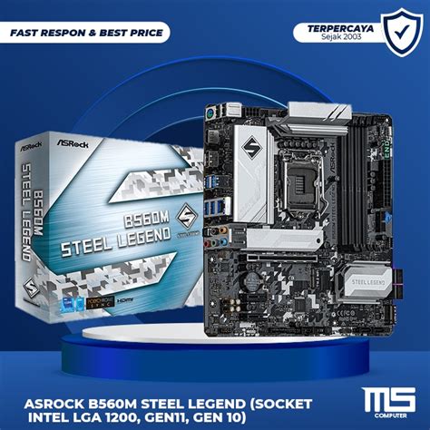 Jual ASRock B560M Steel Legend Socket Intel LGA 1200 Gen11 Gen 10