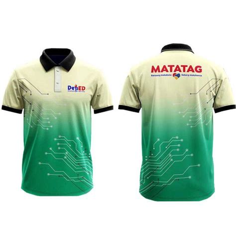 Pl 08 Deped Matatag Polo Uniform Full Sublimation Polo Shirt For Women