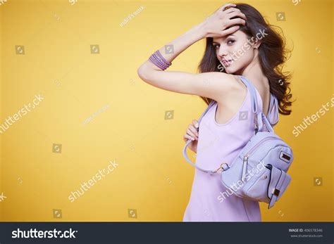 Beautiful Glamour Sexy Woman Dark Brunette Stock Photo Shutterstock