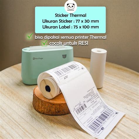 Jual KERTAS THERMAL LABEL BARCODE Stiker Resi Sticker Online Shop Okay