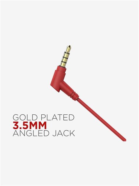 Buy Boat Bassheads Wired Earphone With Microphone Red Online At