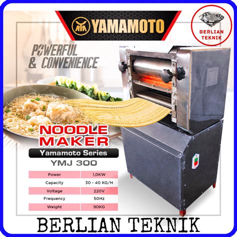 Jual Noodle Maker Mesin Gilingan Mie Yamamoto YMJ 300 Stainless