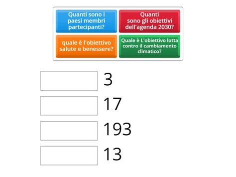 AGENDA 2030 Match Up