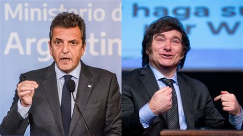 Sergio Massa O Javier Milei ¿quién Será El Próximo Presidente