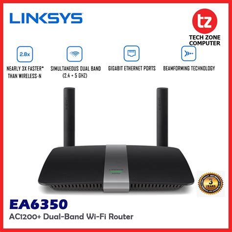 Linksys EA6350 AC1200 Dual Band Wi Fi Router EA6350 AP Shopee