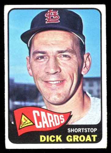 1965 TOPPS OPC O PEE CHEE BASEBALL 275 DICK GROAT VG EX St Louis